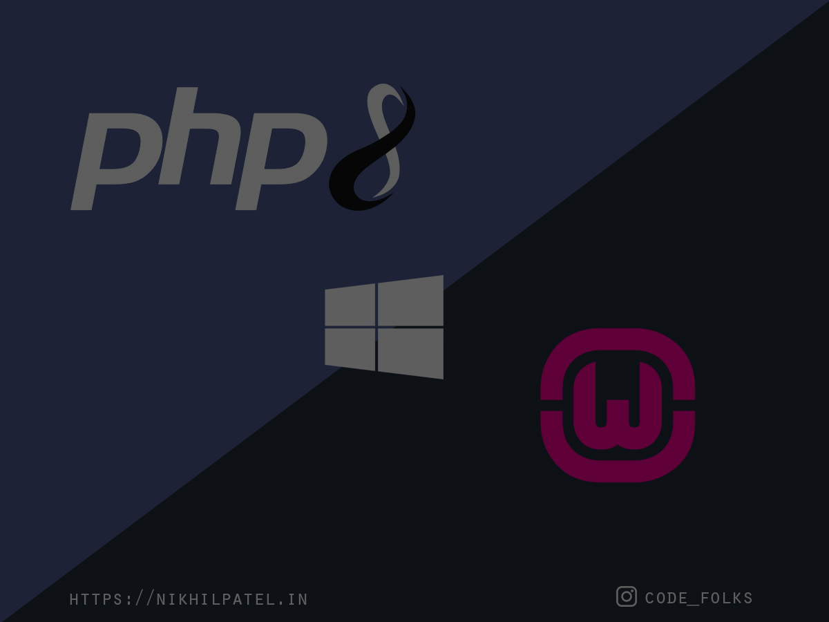 How to configure PHP 8 in WAMP Server for windows